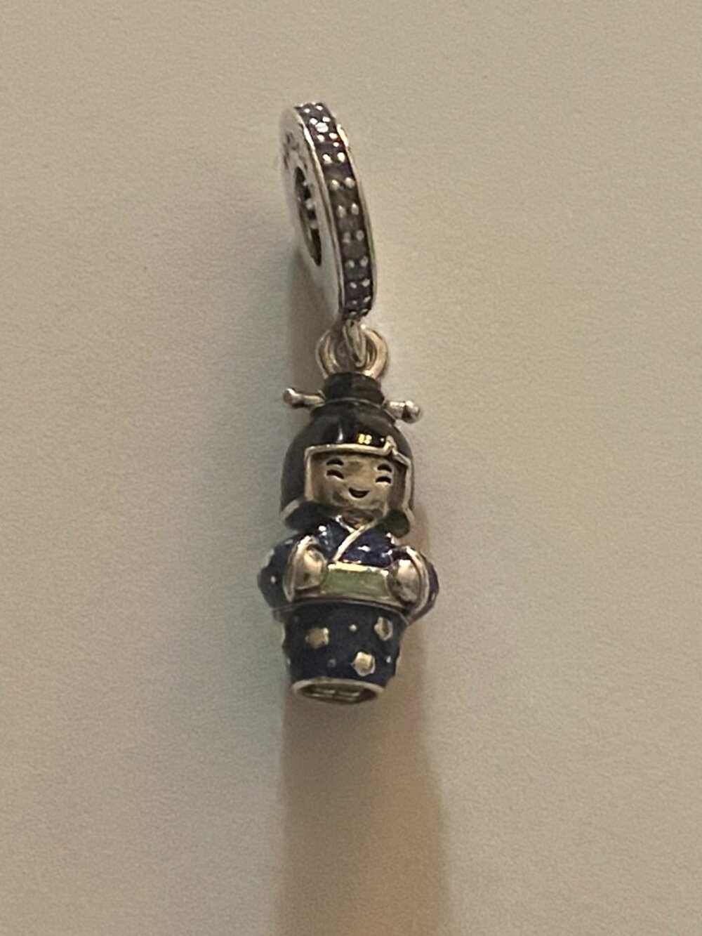Pandora Japanese Doll in Blue Kimono Dangle Charm Silver 925 ALE